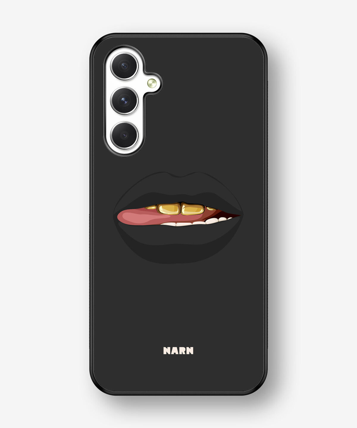 Samsung Galaxy A54 5G Hard Case – Golden Lips - View 1