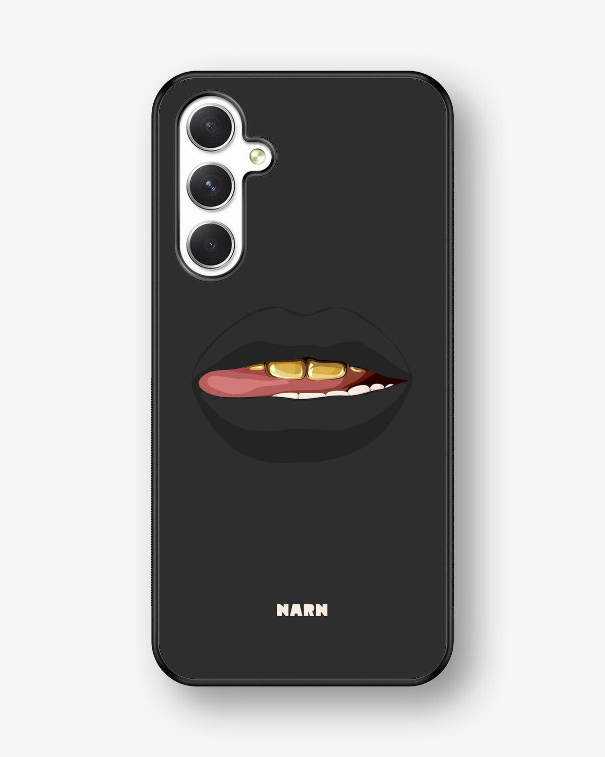 Samsung Galaxy A54 5G Hard Case – Golden Lips - View 1