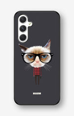 Samsung Galaxy A54 5G Hard Case – Hipster Cat - View 1
