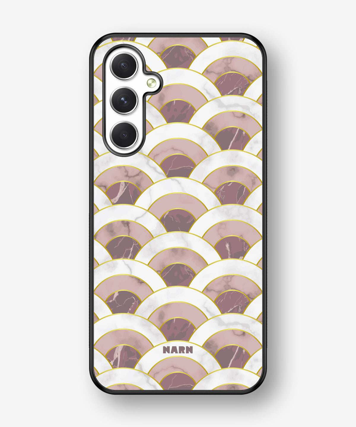 Samsung Galaxy A54 5G Hard Case – Pink Marble Waves - View 1