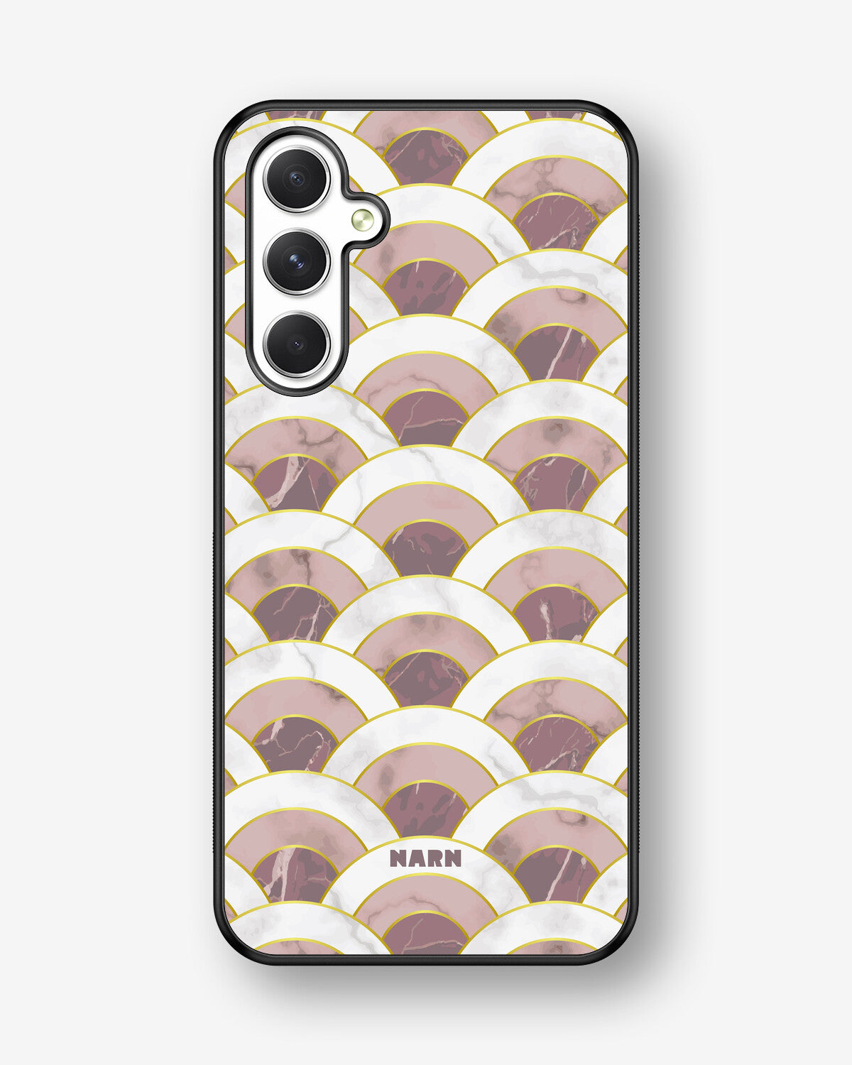 Samsung Galaxy A54 5G Hard Case – Pink Marble Waves - View 1