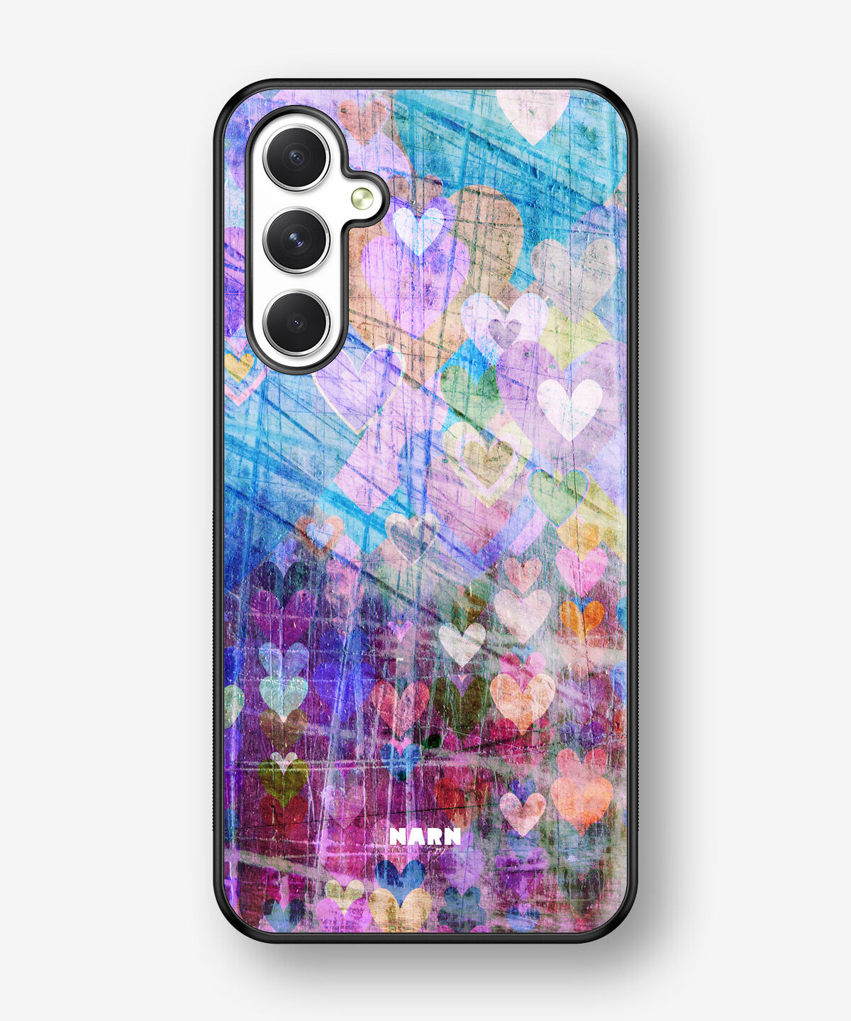 Samsung Galaxy A54 5G Hard Case – Purple Hearts - View 1