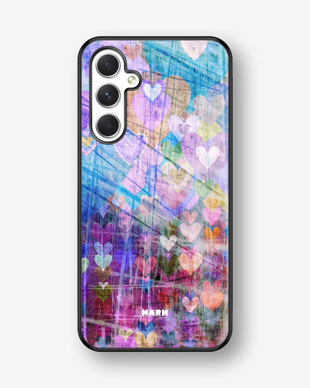 Samsung Galaxy A54 5G Hard Case – Purple Hearts - View 1