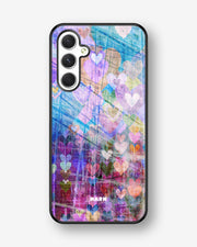 Samsung Galaxy A54 5G Hard Case – Purple Hearts - View 1
