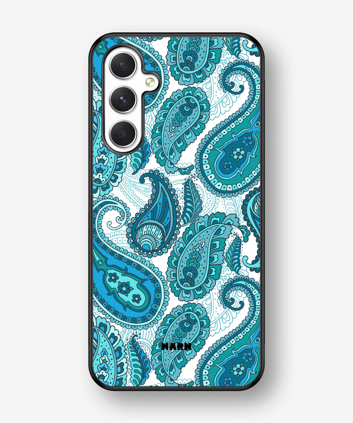 Samsung Galaxy A54 5G Hard Case – Turquoise Paisley - View 1