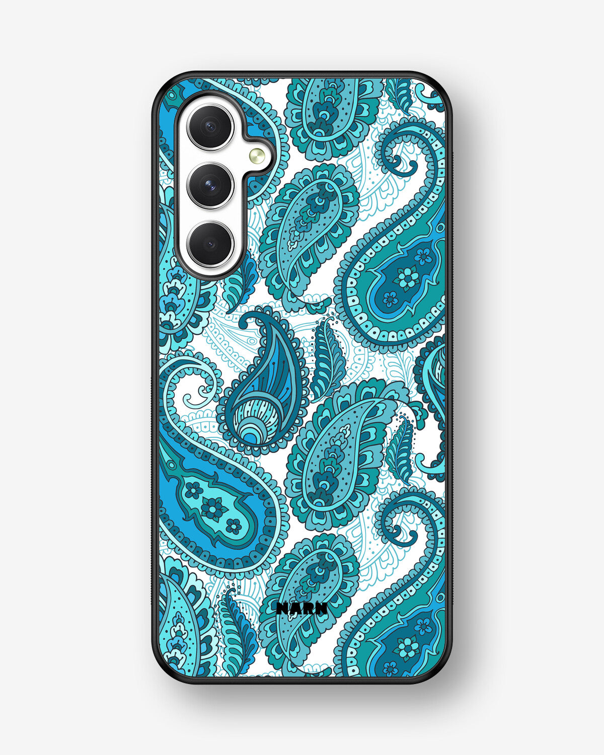 Samsung Galaxy A54 5G Hard Case – Turquoise Paisley - View 1