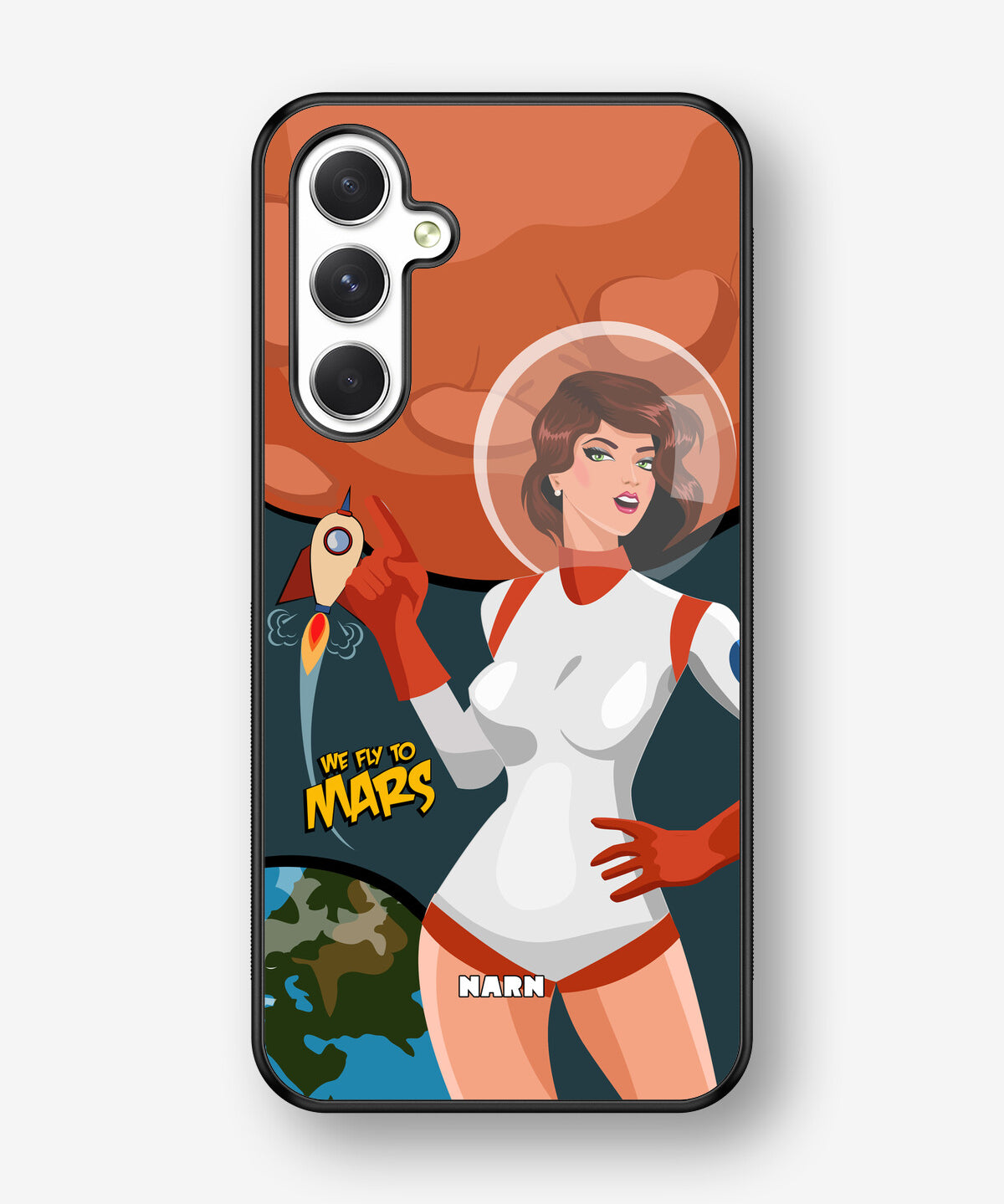 Samsung Galaxy A54 5G Hard Case – We Fly To Mars - View 1