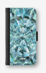 Samsung Galaxy A57 Wallet Case - Green Crystals - View 1