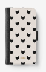 Samsung Galaxy A70 Wallet Case - Kitty Dots - View 1