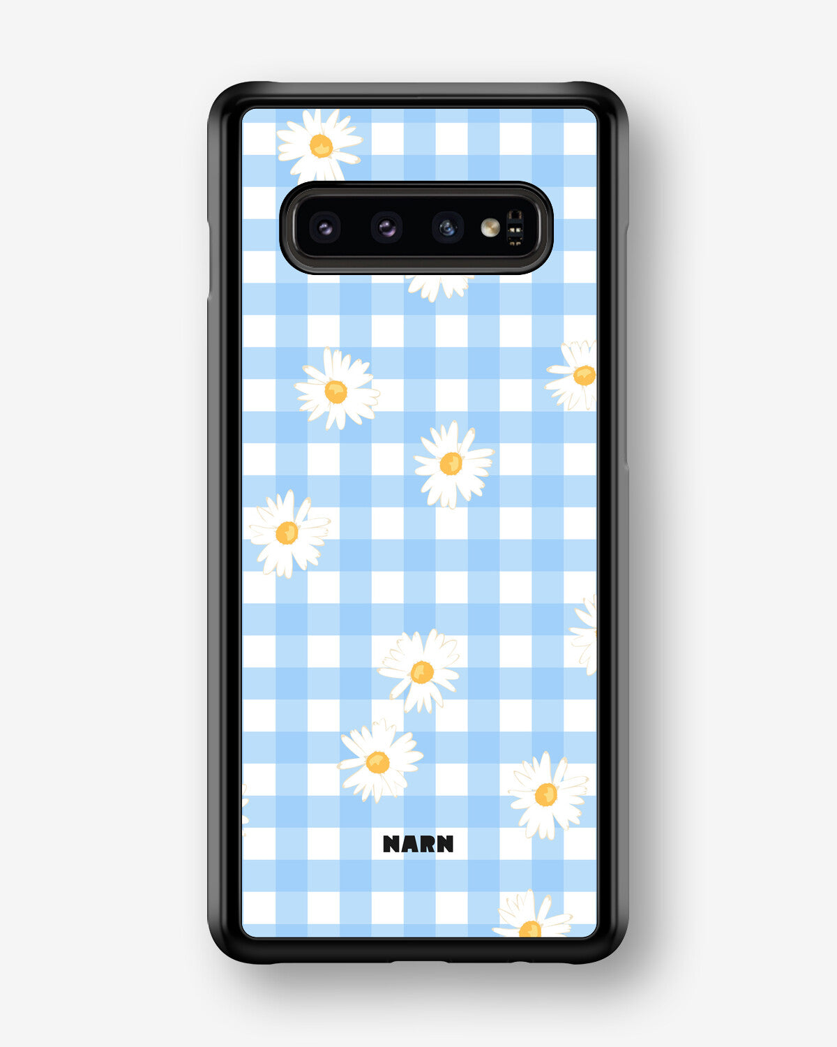 Samsung Galaxy S10 Hard Case – Blue Daisies - View 1