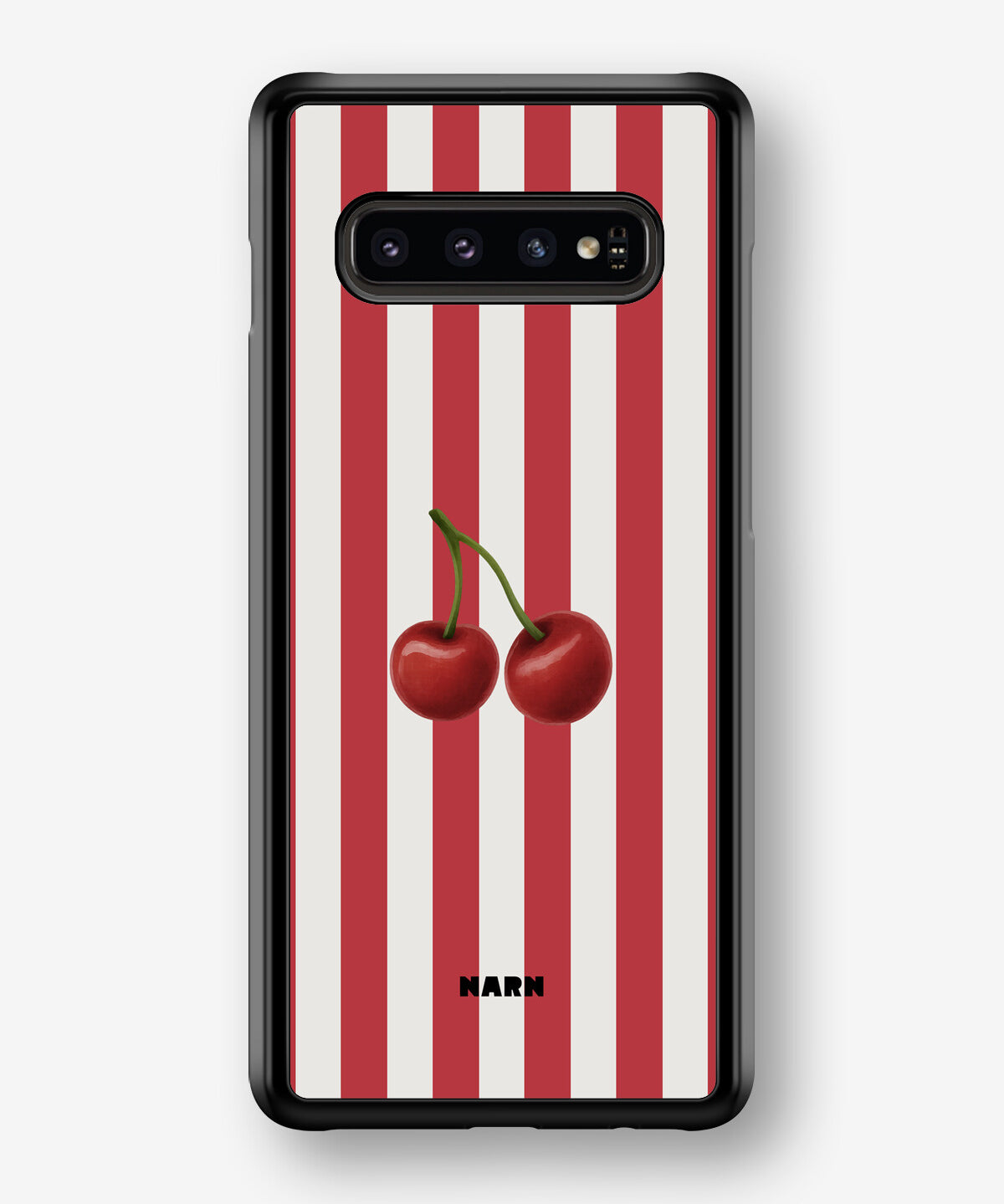 Samsung Galaxy S10 Hard Case – Cherry Stripes - View 1