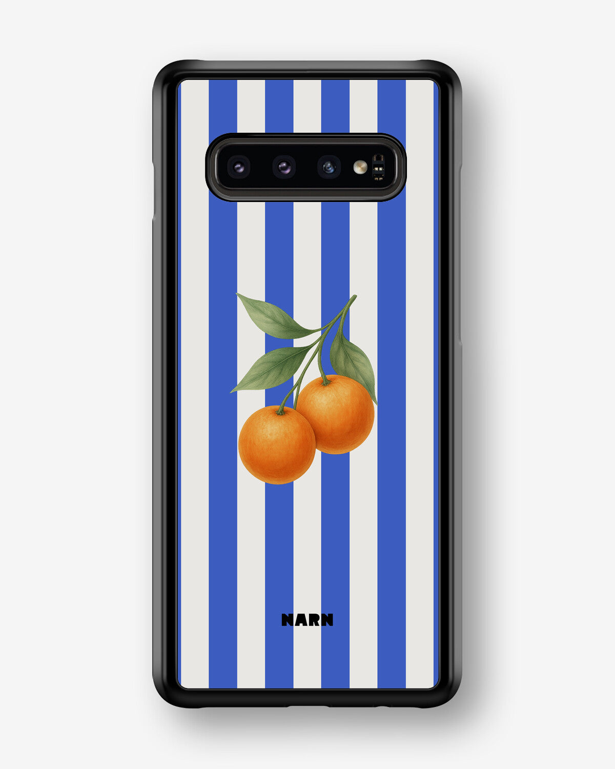 Samsung Galaxy S10 Hard Case – Orange Stripes - View 1