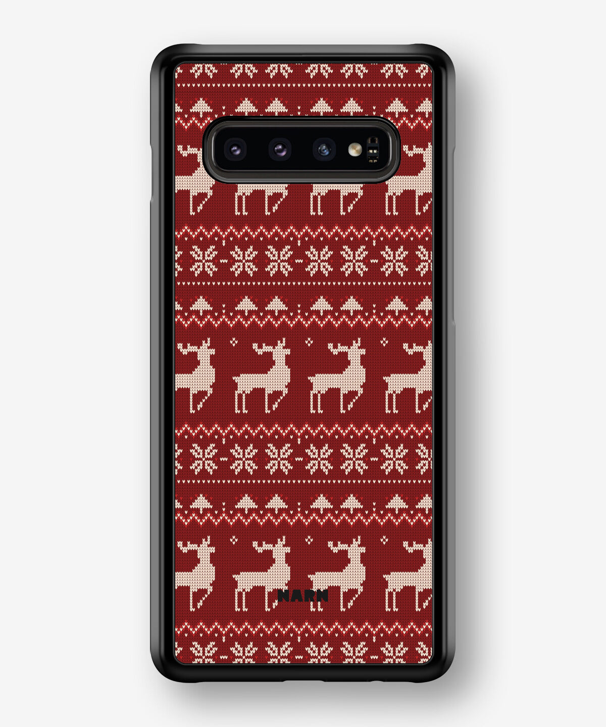 Samsung Galaxy S10 Hard Case – Reindeer Knit - View 1