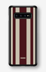 Samsung Galaxy S10 Plus Hard Case – Bordeaux Stripe - View 1