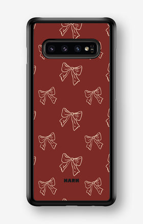 Samsung Galaxy S10 Plus Hard Case – Cherry Bows - View 1