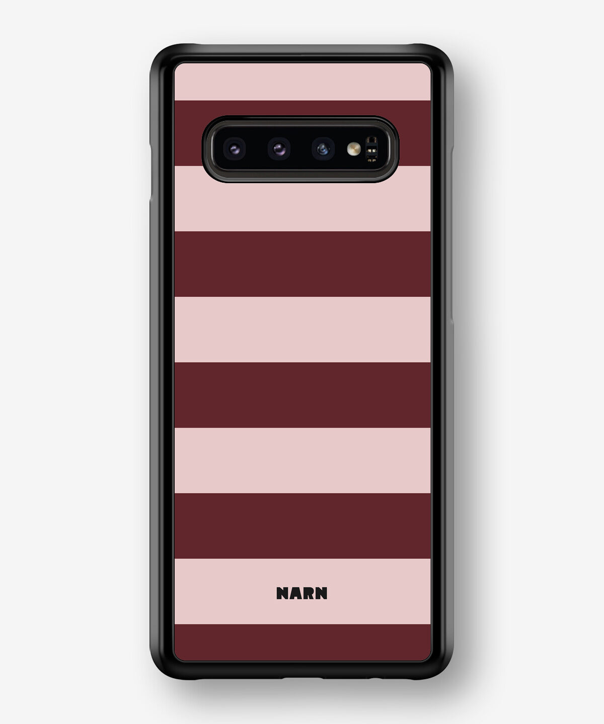 Samsung Galaxy S10 Plus Hard Case – Cranberry Stripe - View 1