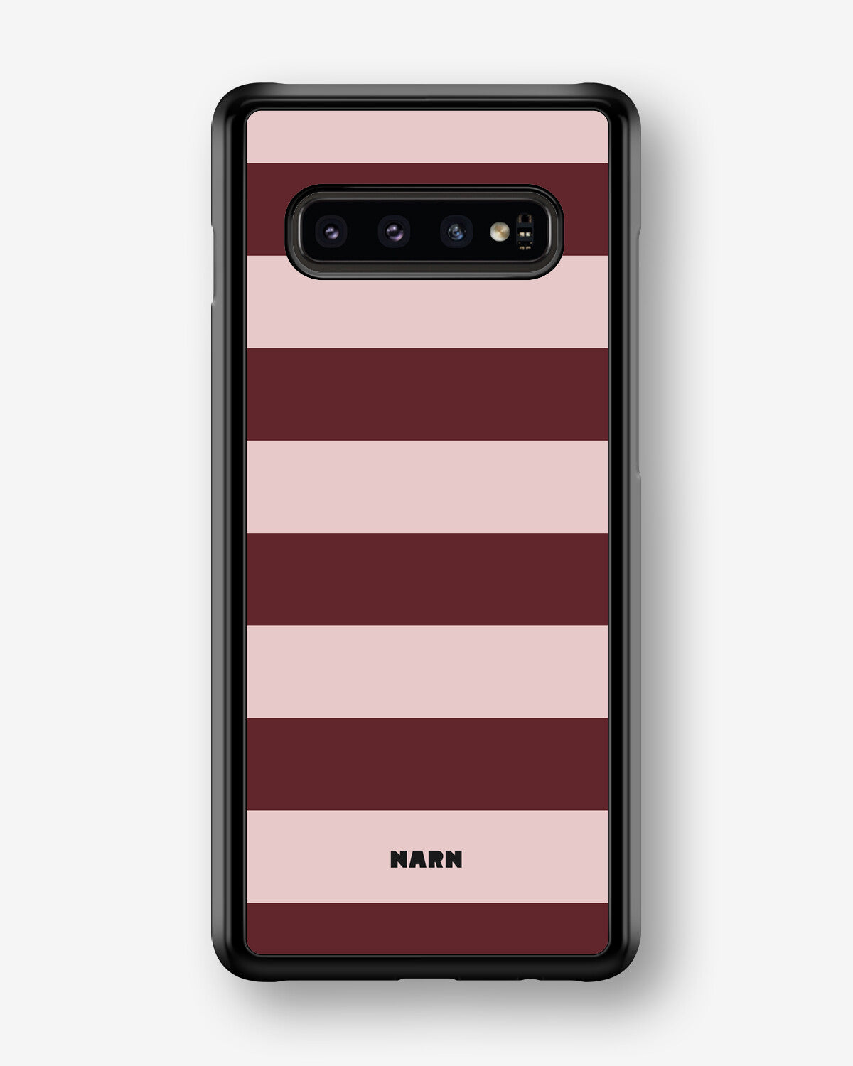 Samsung Galaxy S10 Plus Hard Case – Cranberry Stripe - View 1