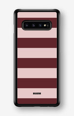 Samsung Galaxy S10 Plus Hard Case – Cranberry Stripe - View 1
