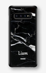 Samsung Galaxy S10 Plus Hard Case – Custom - Black Marble - View 1