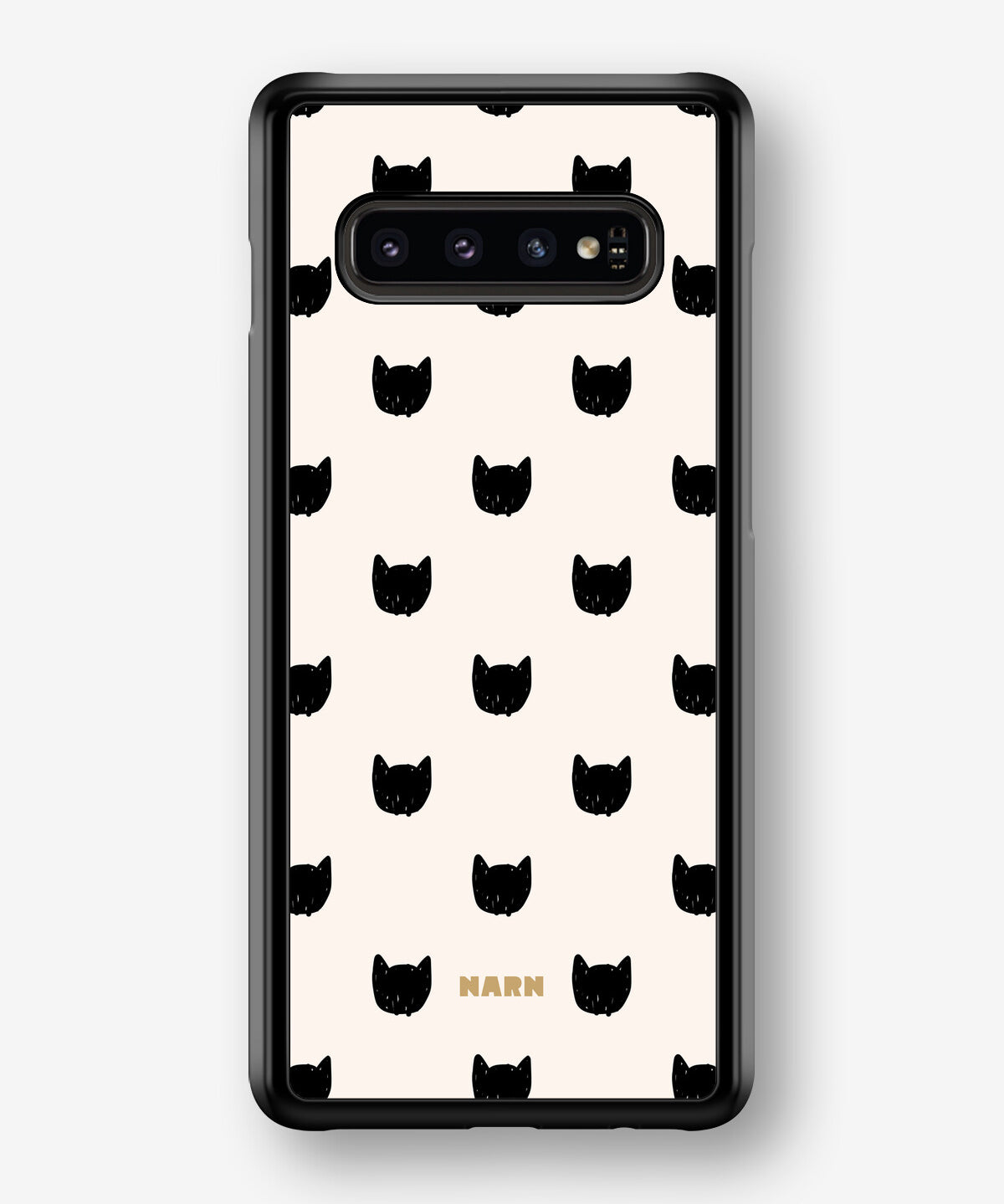 Samsung Galaxy S10 Plus Hard Case – Kitty Dots - View 1