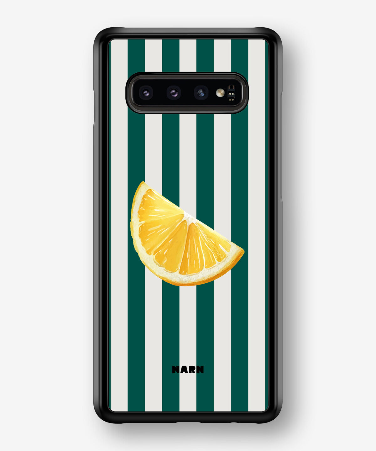 Samsung Galaxy S10 Plus Hard Case – Lemon Stripes - View 1