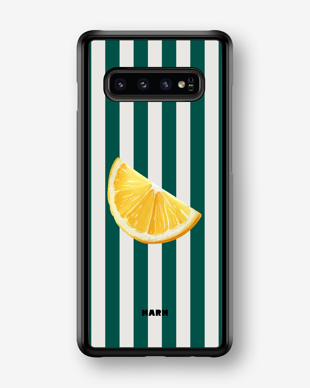 Samsung Galaxy S10 Plus Hard Case – Lemon Stripes - View 1