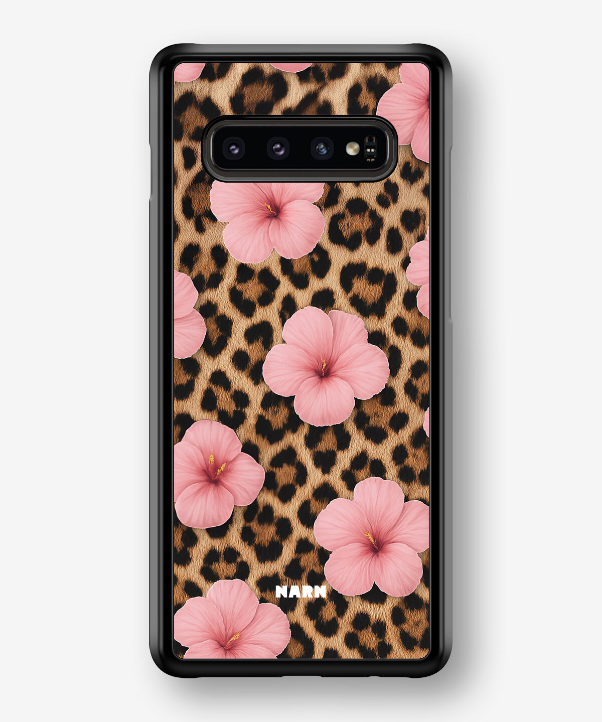Samsung Galaxy S10 Plus Hard Case – Leopard Flower - View 1