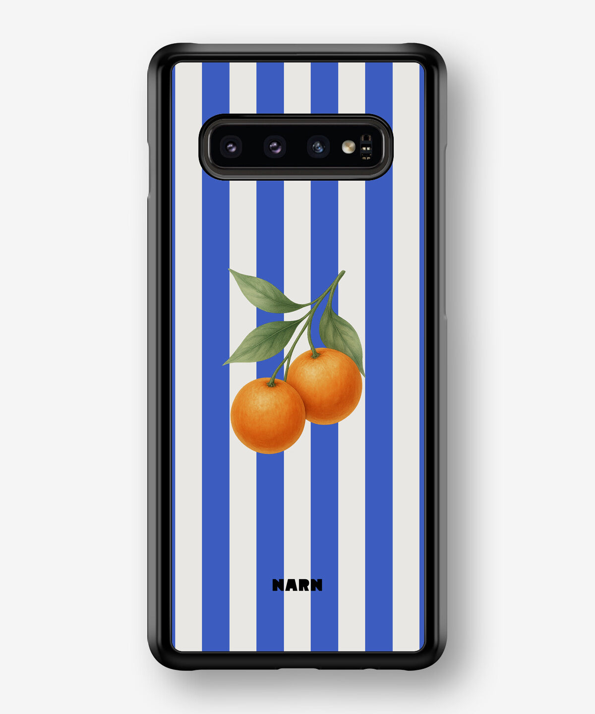 Samsung Galaxy S10 Plus Hard Case – Orange Stripes - View 1