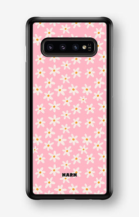 Samsung Galaxy S10 Plus Hard Case – Pink Daisy - View 1