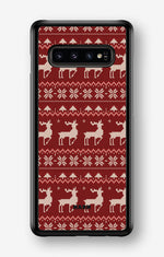 Samsung Galaxy S10 Plus Hard Case – Reindeer Knit - View 1
