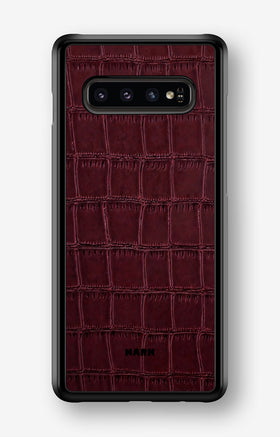 Samsung Galaxy S10 Plus Hard Case – Rouge Croc - View 1