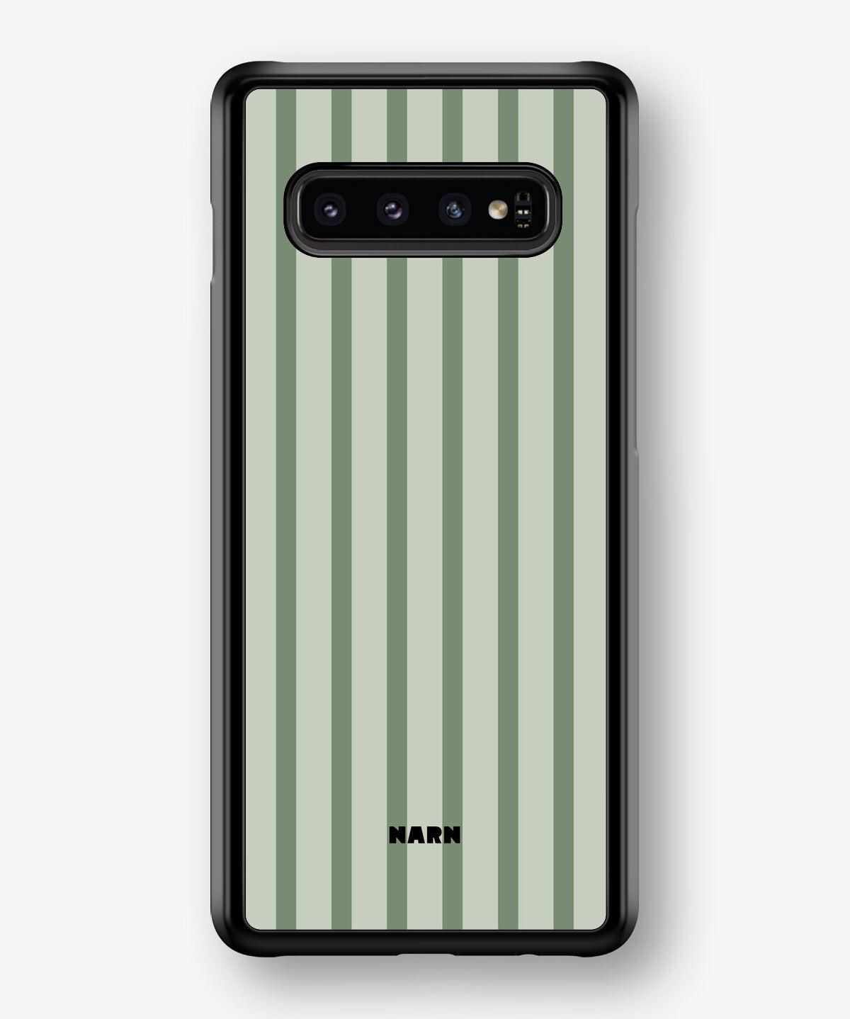 Samsung Galaxy S10 Plus Hard Case – Sage Stripes - View 1