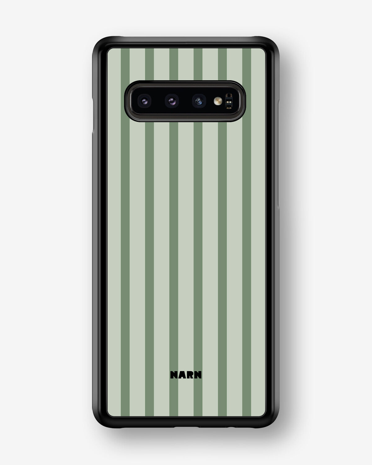 Samsung Galaxy S10 Plus Hard Case – Sage Stripes - View 1