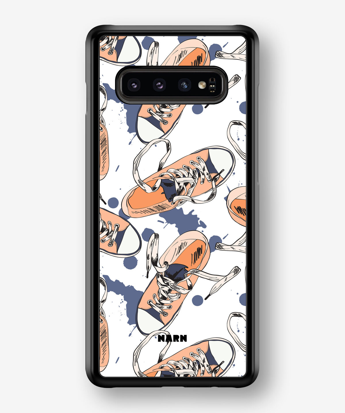 Samsung Galaxy S10 Plus Hard Case – Apricot Sneakers - View 1
