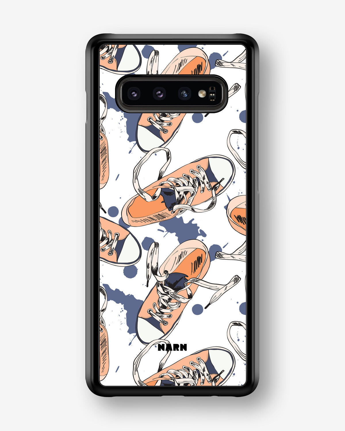 Samsung Galaxy S10 Plus Hard Case – Apricot Sneakers - View 1