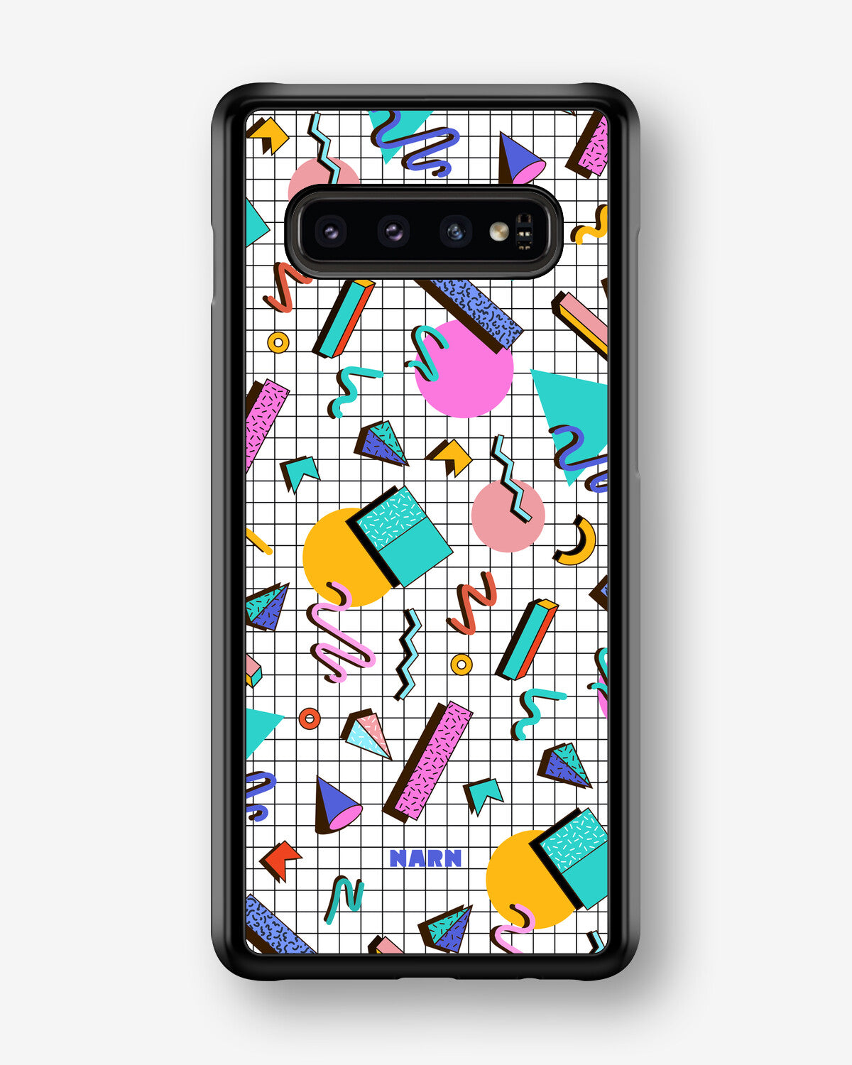 Samsung Galaxy S10 Plus Hard Case – 80s Memphis - View 1