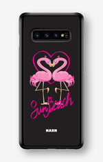 Samsung Galaxy S10 Plus Hard Case – Beach Flamingo - View 1