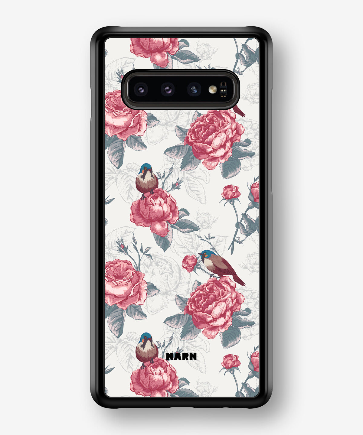 Samsung Galaxy S10 Plus Hard Case – Birds Among Roses - View 1