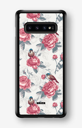 Samsung Galaxy S10 Plus Hard Case – Birds Among Roses - View 1