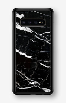 Samsung Galaxy S10 Plus Hard Case – Black Marble - View 1