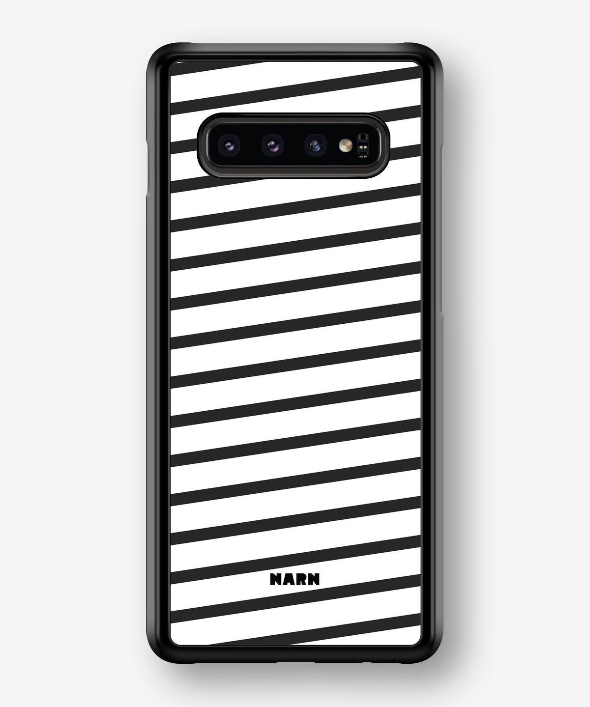 Samsung Galaxy S10 Plus Hard Case – Black Stripes - View 1