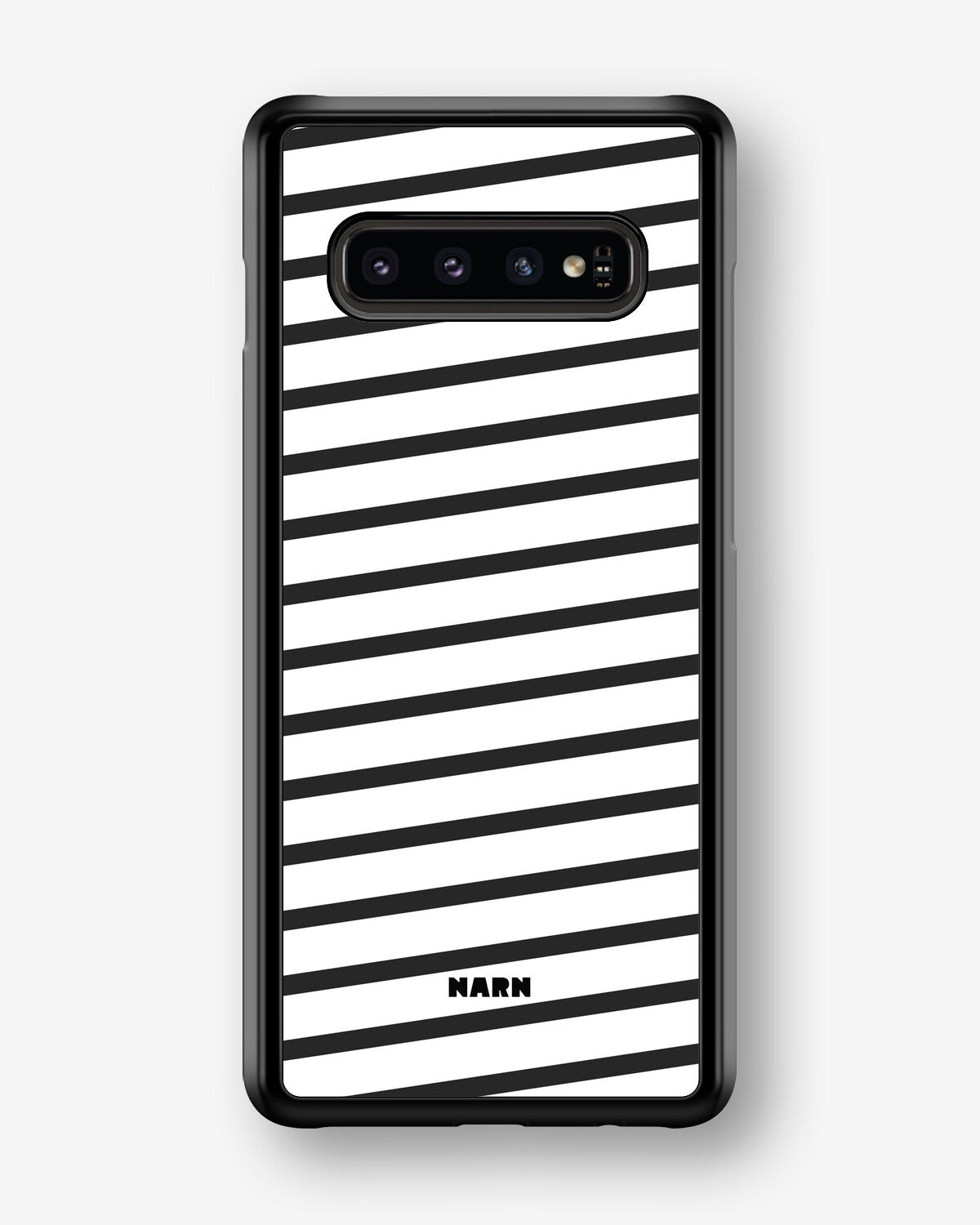 Samsung Galaxy S10 Plus Hard Case – Black Stripes - View 1