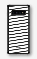 Samsung Galaxy S10 Plus Hard Case – Black Stripes - View 1