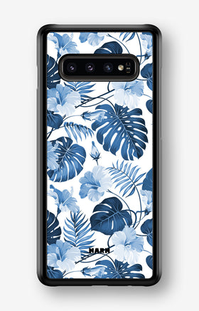 Samsung Galaxy S10 Plus Hard Case – Blue Tropics - View 1