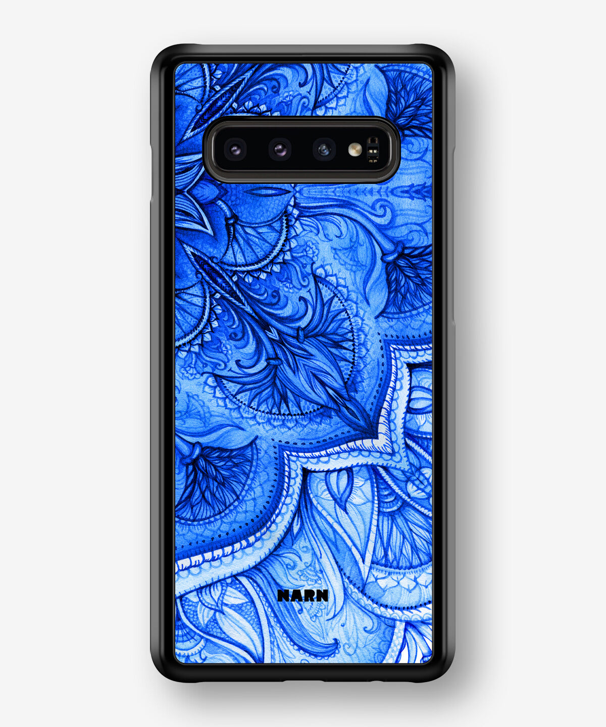 Samsung Galaxy S10 Plus Hard Case – Blue Vintage - View 1