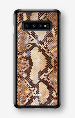 Samsung Galaxy S10 Plus Hard Case – Brown Snakeskin - View 1