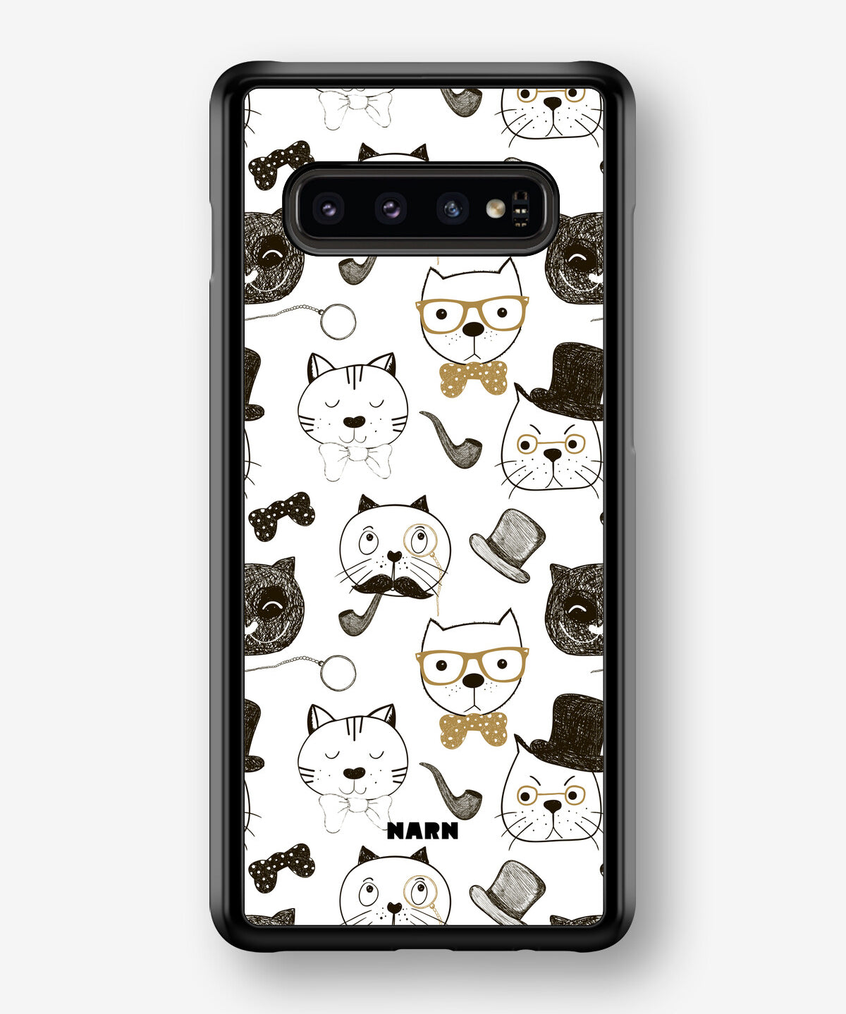 Samsung Galaxy S10 Plus Hard Case – Cartoon Cats - View 1