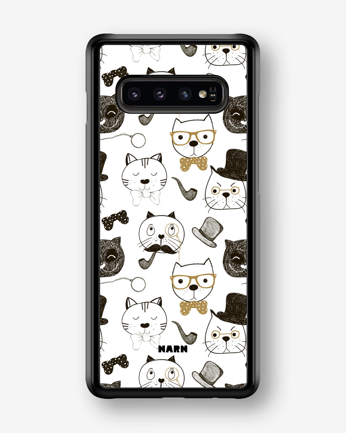 Samsung Galaxy S10 Plus Hard Case – Cartoon Cats - View 1