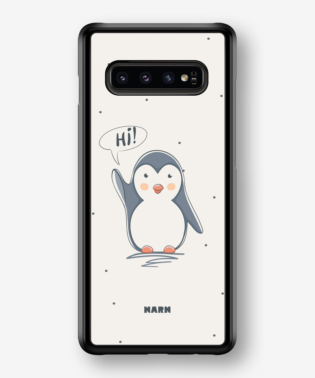 Samsung Galaxy S10 Plus Hard Case – Cute Penguin - View 1