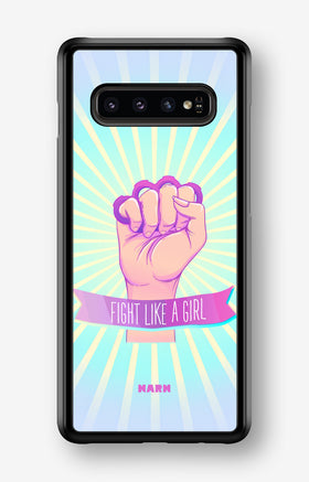 Samsung Galaxy S10 Plus Hard Case – Fight Like A Girl - View 1